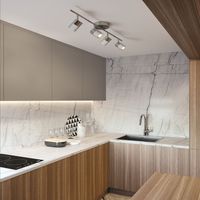 CBMmart lemari dapur polos, pengocok kayu polos modern Amerika
