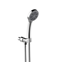 Pommeau de douche à main en plastique ABS chromé avec vanne d'arrêt Bidet Kit de bidet de douche support monté accessoire sanitaire