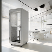 Cabine de bureau modulaire isolée, pod de travail acoustique, pod de bureau silencieux, isolation acoustique, réduction du bruit pour studio