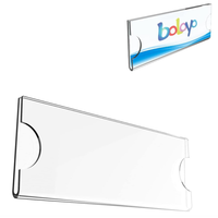 Kit d'aimants pour badges nominatifs, supports magnétiques en acrylique pour cartes de visite, écologiques, pour logo personnalisé, inserts en papier vierges imprimables