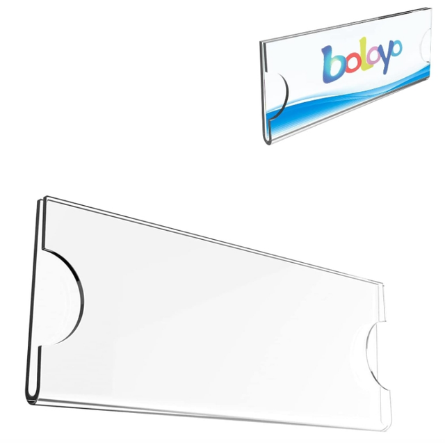 Name Badge Magnets Kit Acrylic Magnetic Name Tag Holders Eco-Friendly for Custom Logo Blank Printable Paper Inserts