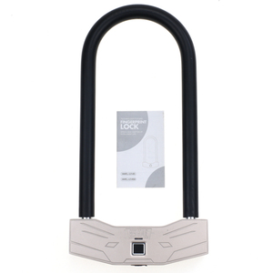 Lucchetto a U YH2593 Antifurto <span class=keywords><strong>per</strong></span> Biciclette e Moto con Impronta Digitale, Identificazione Intelligente, Serratura <span class=keywords><strong>Smart</strong></span> Impermeabile IP67 - Product Image 1