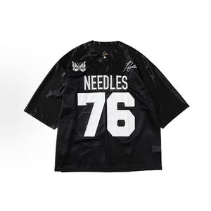 Maillot de sport tendance personnalisable avec logo, vêtements de sport en maille brodée, maillot papillon, t-shirt décontracté à manches courtes - Product Image 5