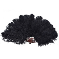 HS algues grand ventilateur de plumes d'autruche pour femmes Costume thé fête vacances approvisionnement danse mariée mariage décor Photoshoot accessoire