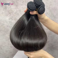 32 34 36 38 Lots de mèches de cheveux humains à cuticules intactes, lisses malaisiens et indiens, 100% 10A, vierges brésiliens longs de 40 pouces, péruviens