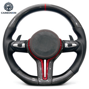 Volant sport LED en fibre de carbone personnalisé en promotion pour modèles BMW F10 F18 F11 M6 M3 M4 M5 – Améliore les performances de la voiture - Product Image 4