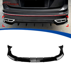Accessoires de voiture Cache pare-chocs arrière Garniture Spoiler Lip Diffuser Bumper Protector Cover For VW Volkswagen <span class=keywords><strong>Tiguan</strong></span> <span class=keywords><strong>MK2</strong></span> <span class=keywords><strong>R</strong></span>-<span class=keywords><strong>line</strong></span> 2021-2023 - Product Image 1