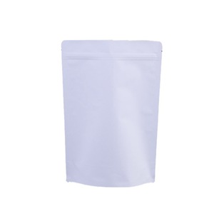 Casual snack bag plastic self-sealing zipper bag white aluminum foil food bag wholesale
