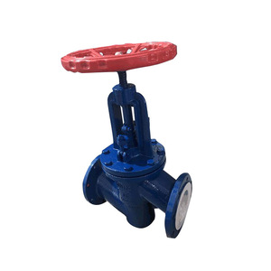 Vanne à opercule Yihong en acier à brides, doublée PTFE, à passage direct, pour milieux corrosifs, pression atmosphérique, manuelle - Product Image 1