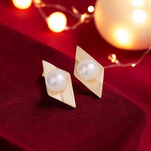 WENCHI 22530 Accessoires de perles DIY, plateau vide en argent S925 pour boucles d'oreilles, bijoux simples, crochet d'oreille, perles de 6-7 mm, modèle de boucles d'oreilles en perles 10866 - Product Image 2