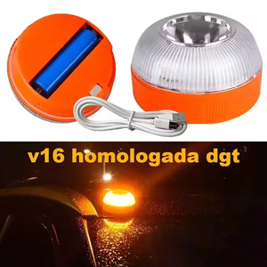 USB có thể sạc lại liên tục làm việc V16 LED Strobe xe đèn hiệu ánh sáng đèn cảm ứng cảnh báo tai nạn ánh sáng - Product Image 3