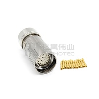 Connecteur circulaire à sertir M23 12 broches pour encodeur de servomoteur, prise et fiche