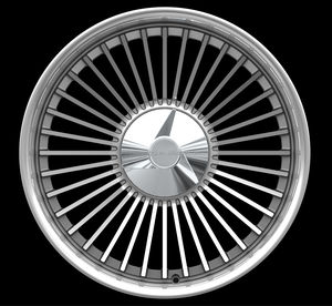 Jantes de voiture pour passagers en alliage à rayons multiples, finition polie et gris métallisé clair, <span class=keywords><strong>2</strong></span> pièces, pour Corvette C2 <span class=keywords><strong>C3</strong></span> - Product Image 2