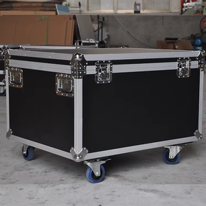 Nhà máy tùy chỉnh nhôm Cáp Lò vi sóng trường hợp chuyến bay với bánh hỗ trợ Pro âm thanh giá trường hợp ODM OEM tùy chỉnh Lưu trữ hiển thị - Product Image 5