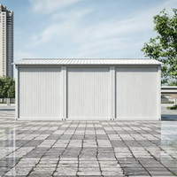Garage Conteneur Pliant Personnalisé Zongyun – Capacité 1 à 3 Voitures, Matériaux Entièrement en Acier, Design Contemporain pour Maison, Salle de Sport, Sous-sol