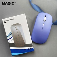 Ratón Inalámbrico Ultrafino de 2.4GHz al por Mayor, Compatible con Laptop, Windows, Mac, Android, MAC, PC, Computadora
