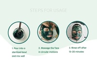 Microneedles non invasives sans aiguille à base d'algues pour le visage, réparation de l'acné, cicatrices, éclaircissement de la peau personnalisé