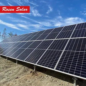Bc năng lượng mặt trời giá panel năng lượng mặt trời hệ thống Rosen 600W nửa cắt di động giá rẻ Tấm Pin Mặt Trời Trung Quốc