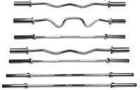 Barre de musculation de haute qualité, barre droite olympique, accessoires de musculation de salle de sport, barre de musculation pour curls, 1,2 m, 2,2 m