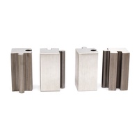 Fil de précision EDM usinage pièces de bloc métallique CNC usiné en acier inoxydable carré composants d'assemblage fil Edm Puzzle Cube