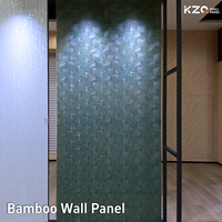 Revêtement mural en bambou ignifuge et imperméable à installation rapide, texture feuille d'érable, panneau mural pour l'aménagement d'hôtels de charme