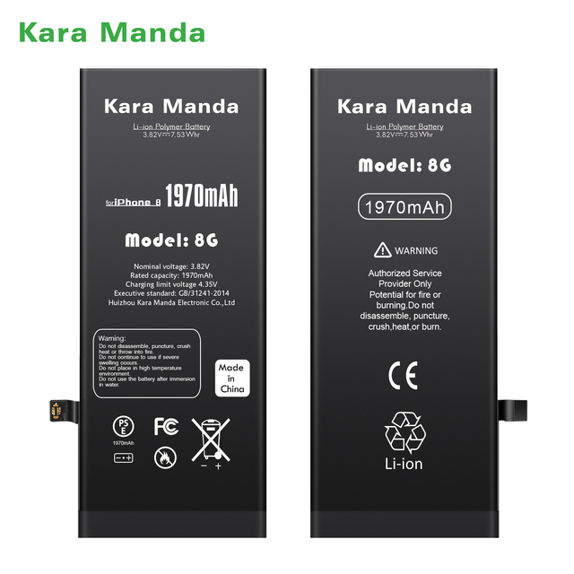 Kara Manda Phone Battery for iPhone 5S 6 6S 6P 6S Plus 7 7 Plus 8 8 Plus X XR XS XS Max SE 11Pro 11 12 13/Pro Max 12 13 Mini