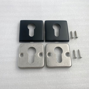 Serrure de porte de type <span class=keywords><strong>rond</strong></span> rosette à trou de clé 201 304 poignée à levier en acier inoxydable écusson - Product Image 5