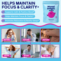 Bâtonnets de safran naturel OEM à marque privée, 25 paquets, suppléments pour adultes pour l'équilibre de l'humeur et la concentration