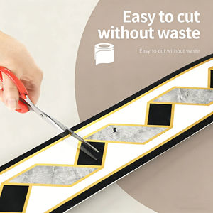 Bande de plinthe d'angle autocollante en promotion, autocollant de carrelage imperméable et résistant à l'humidité, garniture décorative pour masquer les espaces - Product Image 4