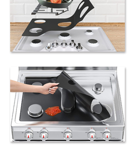 Nuvemshop nouveauté épaisseur 0.2mm couleur noire cuisinière à gaz brûleur couvre poêle garde couvre cuisinière à gaz haut protecteur doublure tapis - Product Image 6