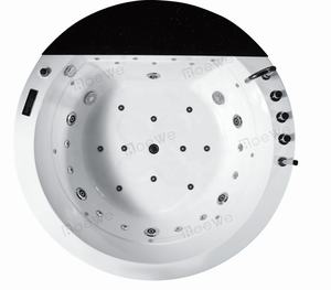 Baignoires de massage avec gouttelettes rondes encastrées, pour spa d'intérieur, en acrylique - Product Image 3