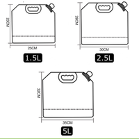 Rts 1.5 Litres Transparent Boisson Bec D'eau Poche Réutilisable Utilisation Extérieure Gaz Potable Bec Pochettes Sac Alcoolisé