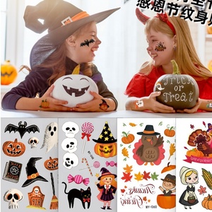 Tatuajes Temporales Removibles al por Mayor, Aceptan Diseños Personalizados, Tatuajes a Prueba de Agua, Adhesivos de Tatuajes para Niños y Adultos, Halloween - Product Image 2
