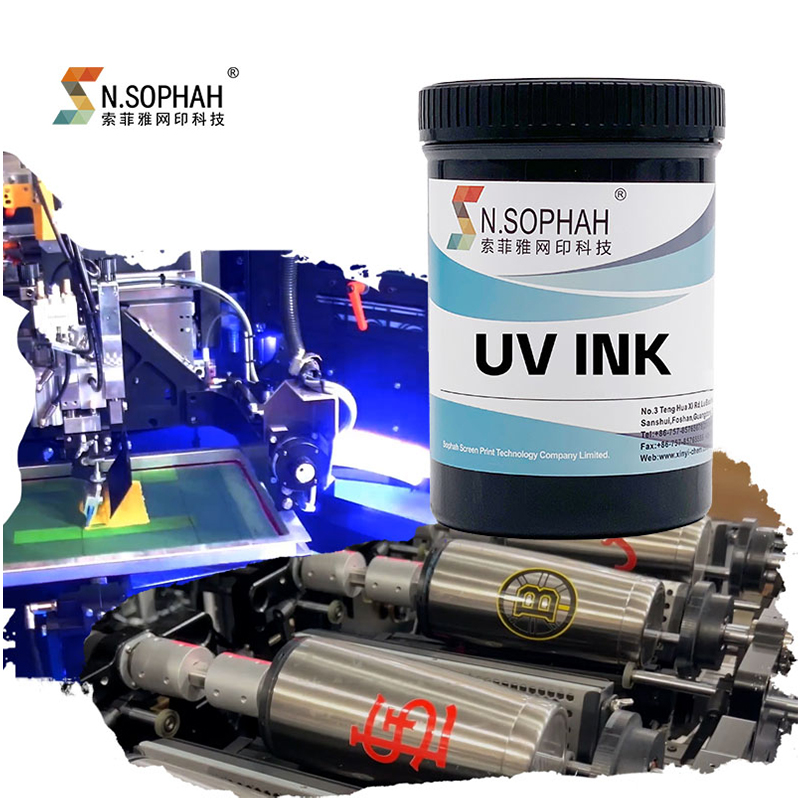 Tinta cetak layar Uv kualitas tinggi layar penyembuhan Uv tinta Uv