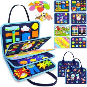 Jouets de bricolage pour l'éducation de la petite <span class=keywords><strong>enfance</strong></span>, marchandises <span class=keywords><strong>d</strong></span>'inventaire, planches en feutre, nombreuses activités, cartables occupés - Product Image 4