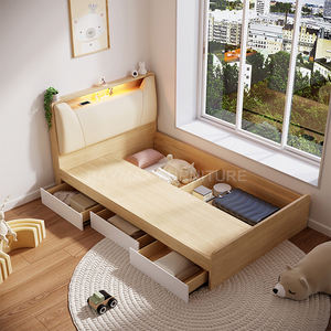 <span class=keywords><strong>Letto</strong></span> matrimoniale con cassetti scatola portaoggetti <span class=keywords><strong>letto</strong></span> singolo in legno testiera in pelle - Product Image 5