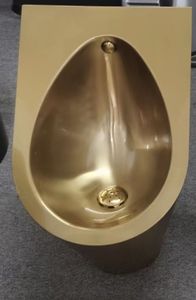 <span class=keywords><strong>Urinario</strong></span> de <span class=keywords><strong>acero</strong></span> <span class=keywords><strong>inoxidable</strong></span> montado en la pared orinal dorado portátil - Product Image 4