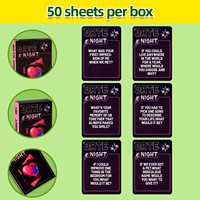 Jeu de cartes interactives personnalisées pour couples, 50 cartes avec des mots anglais, pour une soirée romantique, jeu de cartes pour adultes, jeu de rendez-vous romantique pour couple