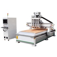 Changement D'outil automatique cnc routeur Broche 4 Machine de Gravure pour le Lit De Meubles Porte Planche De Surf