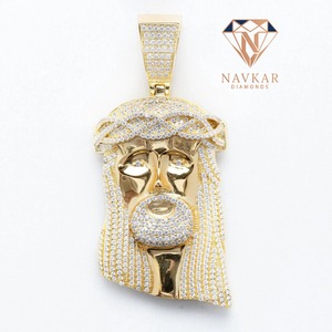 925 Silver Elegant Pendant Moissanite Diamond Pendant Necklace for Anniversary Available At Best Price - Product Image 1