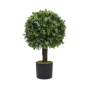 Uland artificial topiary ball plants faux boxwood trees for office