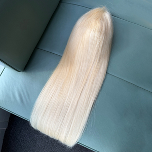 Directo de Fábrica, Peluca de Cabello Humano Rubio 613 de 24 Pulgadas, Lisa, con Frontal de Encaje HD 13x6, Pre-Desplumada, Puede Reestilizarse - Product Image 5