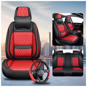 Coprisedili in Pelle Universali di Alta Qualità, Stile Business, Set Completo per Tutte le Stagioni, Adatto per la Maggior Parte delle Auto a Cinque Posti - Product Image 1