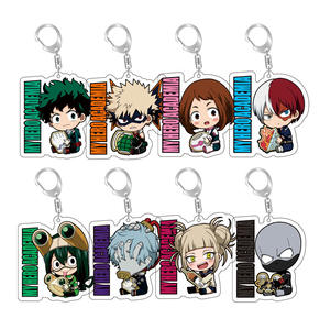 39 styles de porte-clés en acrylique d'anime, artisanat en plastique de dessin animé, <span class=keywords><strong>Boku</strong></span> <span class=keywords><strong>No</strong></span> <span class=keywords><strong>Hero</strong></span> <span class=keywords><strong>Academia</strong></span>, Todoroki <span class=keywords><strong>Shoto</strong></span>, Midoriya Izuku - Product Image 2