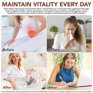 Acentialabs 20-in-1 Zwarte Walnoot Alsem Tinctuur Private Label Darmreiniging Zwarte Walnoot Alsem en Kruidnagel Vloeibare Druppels - Product Image 5
