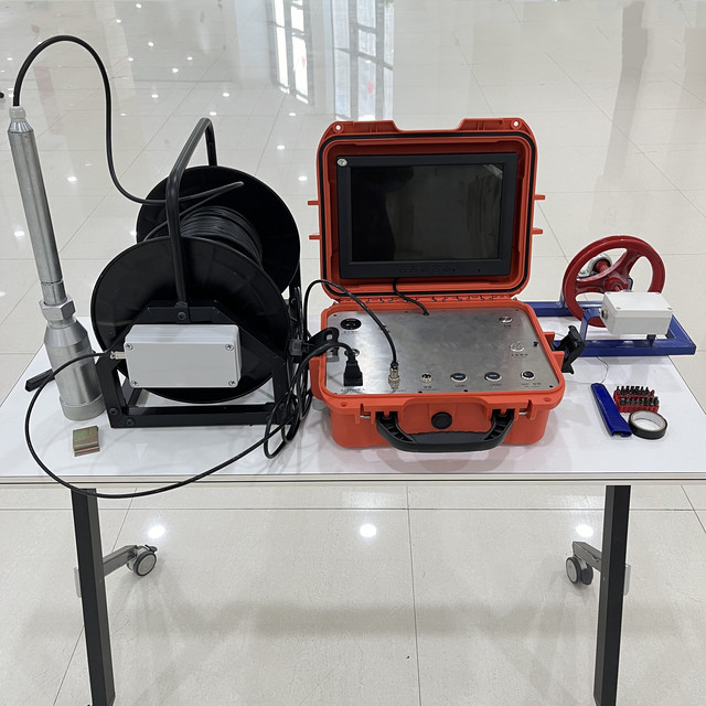 360 Degree Rotating Deep Well Camera 100m 200m Waterproof Borehole Inspection Camera High Temperature Resistant Video Endoscope