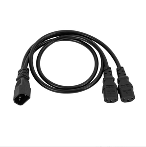 Prise mâle IEC 320 C14 vers 3XC13 femelle répartiteur de Type Y <span class=keywords><strong>c</strong></span>âble d'alimentation 3G cordon d'alimentation d'extension C14 à C13 - Product Image 4