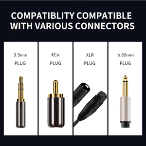 כבל שמע XLR איכותי מסוג PVC, 2 גידים, 24AWG, נחושת חשופה OFC, HI-FI, גליל 100 מטר למיקרופון לרכב, הגברת כוח - Product Image 5