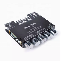 Module d'amplificateur de puissance numérique 2.1 canaux ZK-MT21, 50W*2+100W, carte d'amplification audio avec réglage des aigus et des basses profondes