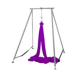 Supporto Regolabile per Altalena Aerea da <span class=keywords><strong>Yoga</strong></span> in Acciaio Inossidabile Pesante da 45mm per Sport e Intrattenimento - Product Image 3
